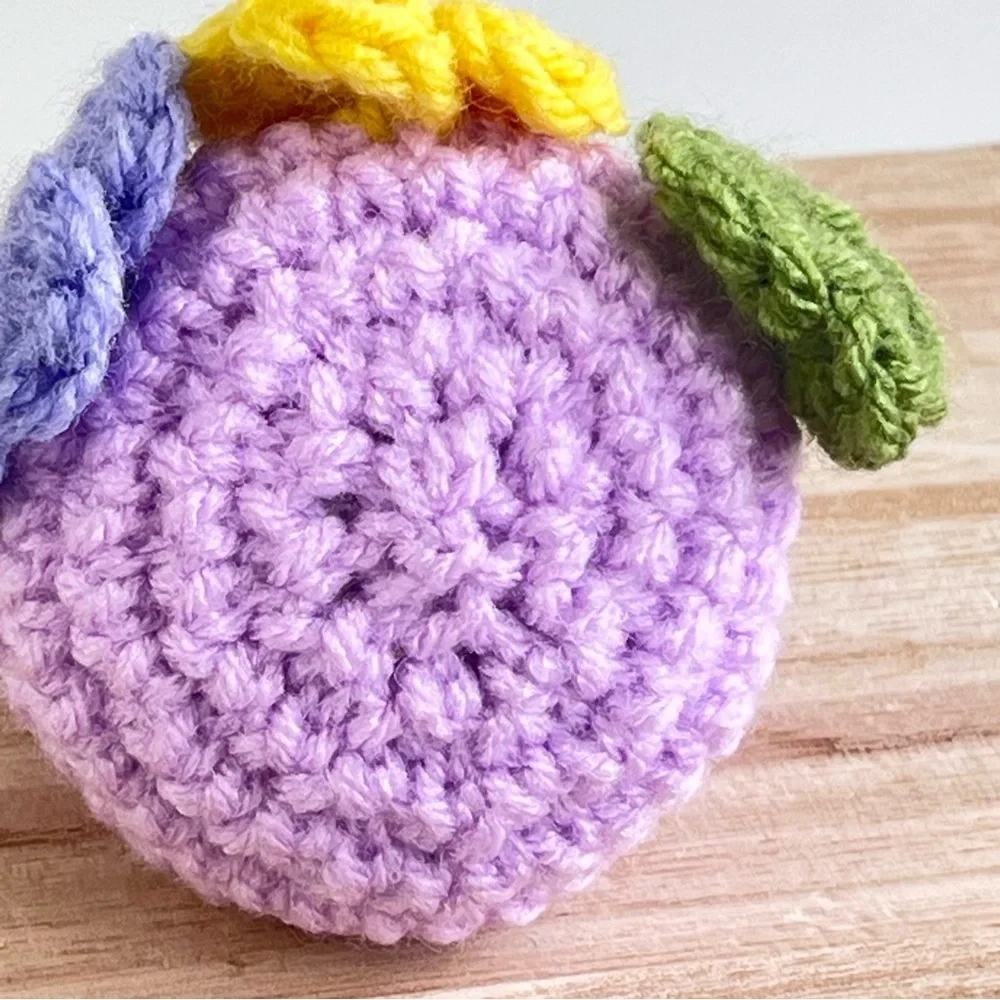 Handcrafted Floral Mini Cat Amigurumi Keychain